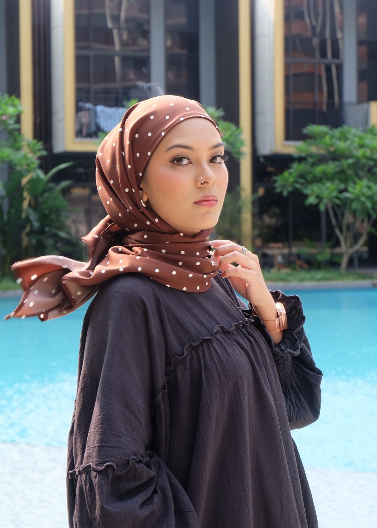 EVERYDAY SoftFlow Polka Triscarf