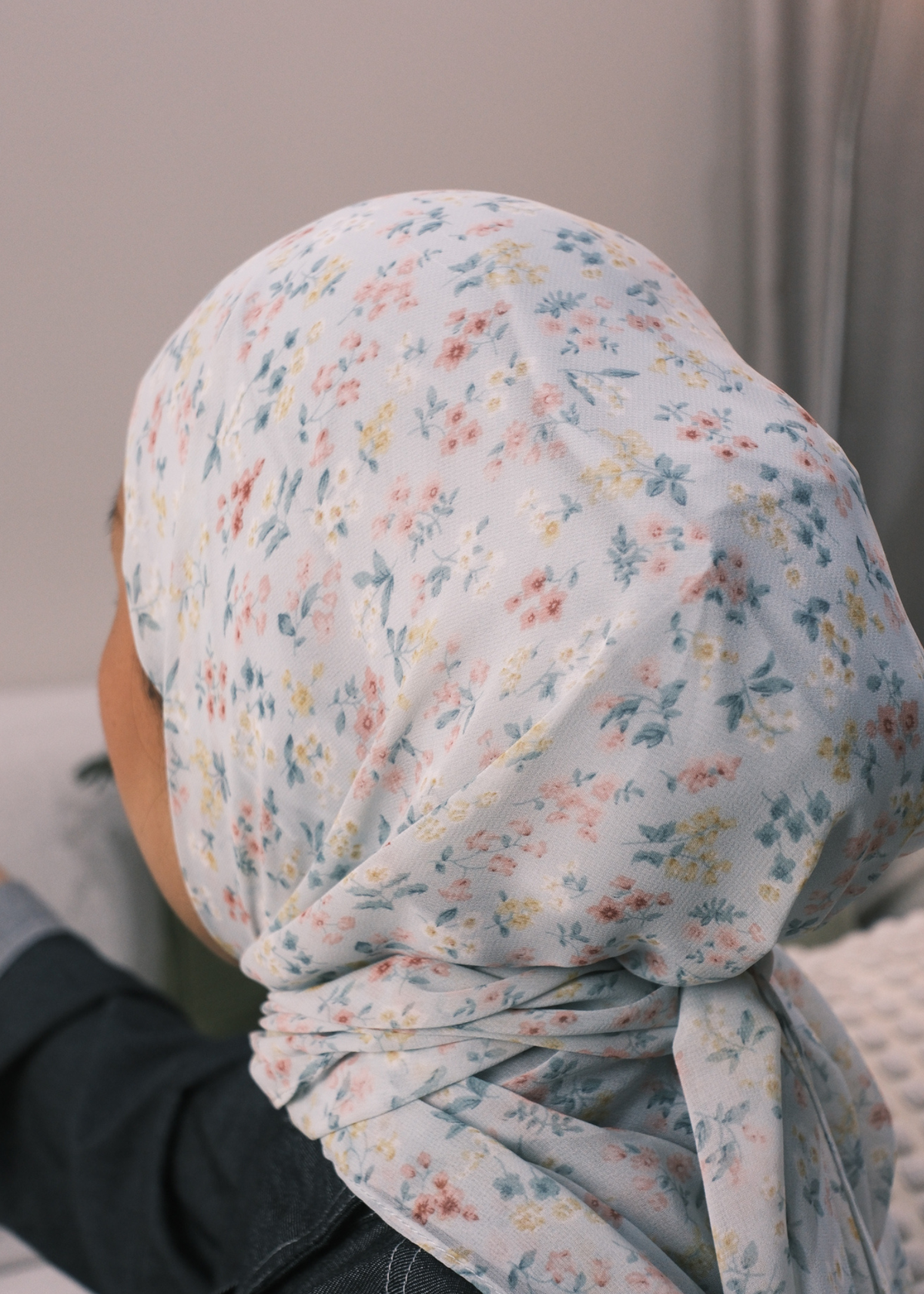 EVERYDAY Chiffon Floral Triscarf