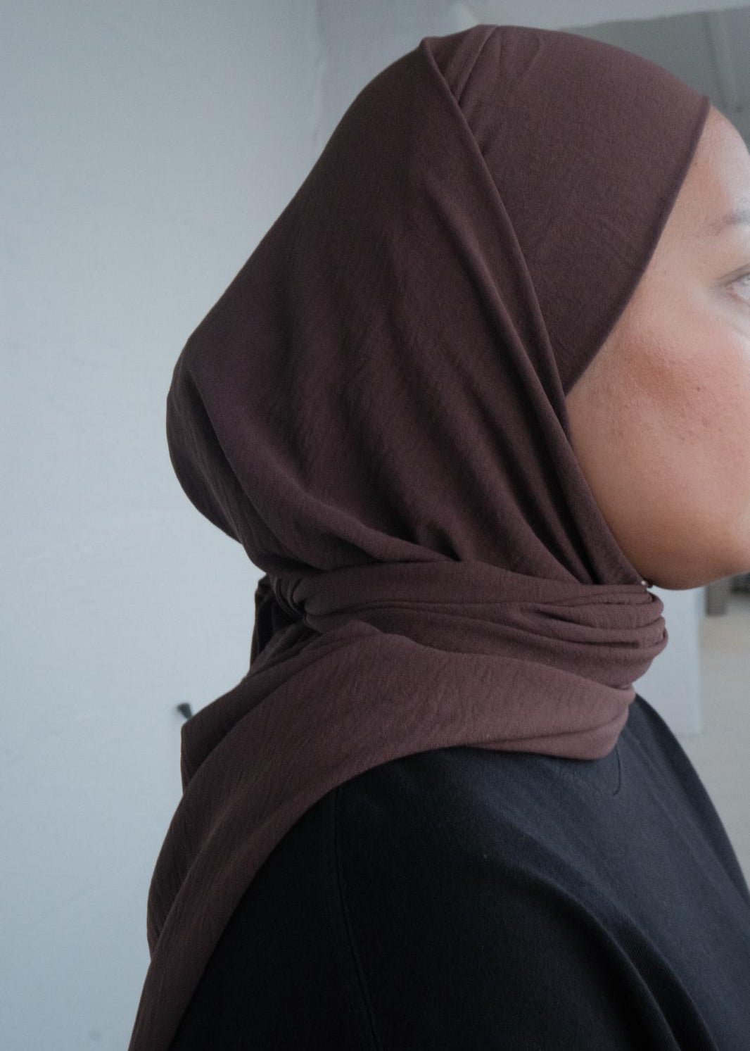 EFFORTLESS Tieback Crepe Triscarf